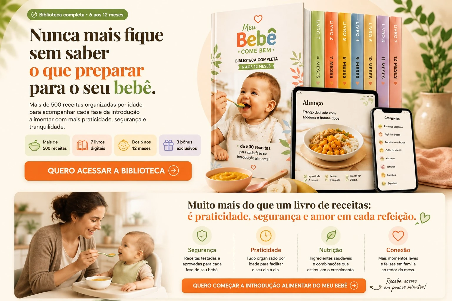 Benefícios da Biblioteca Meu Bebê Come Bem
