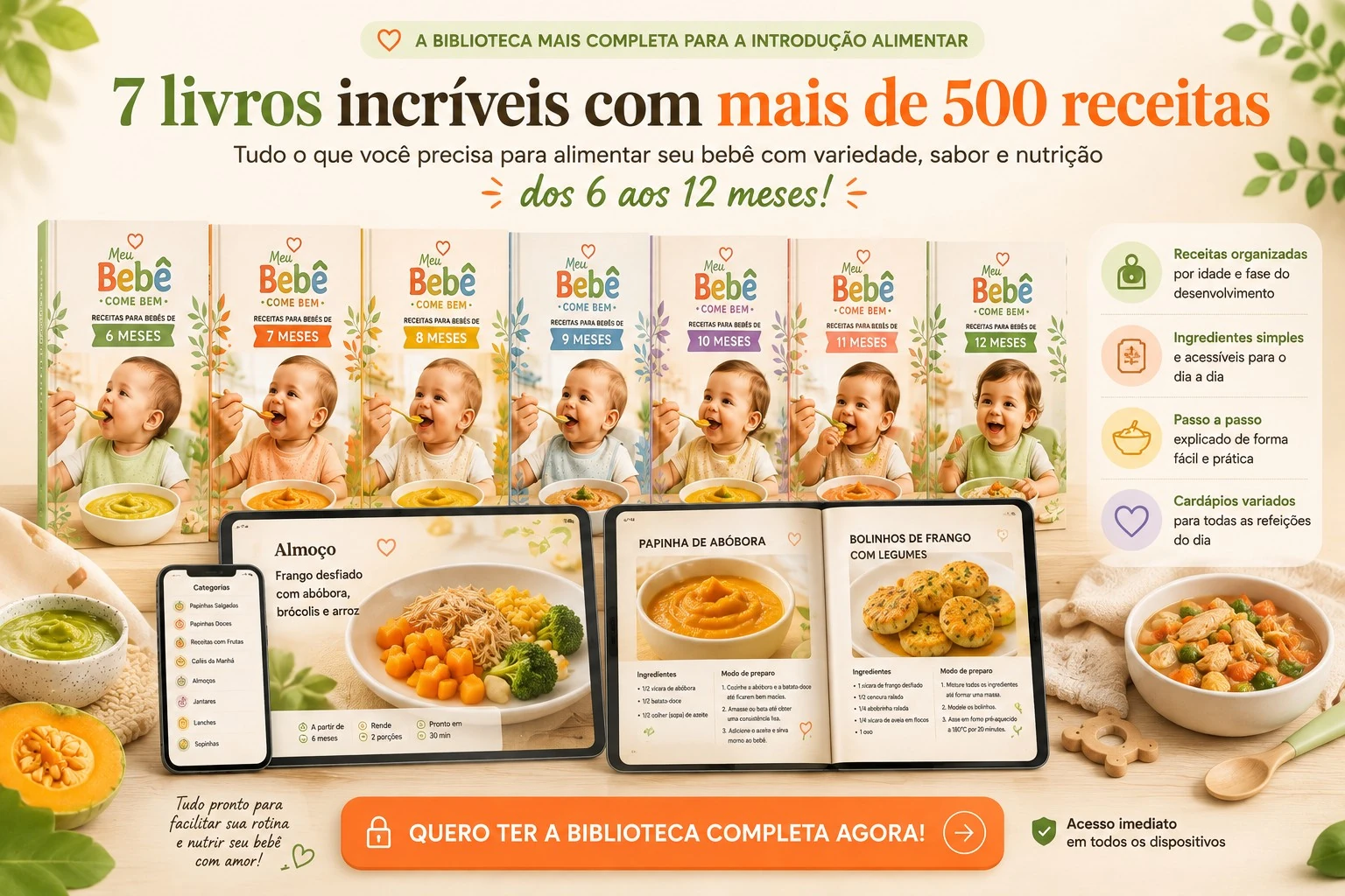 Sete livros digitais com mais de 500 receitas