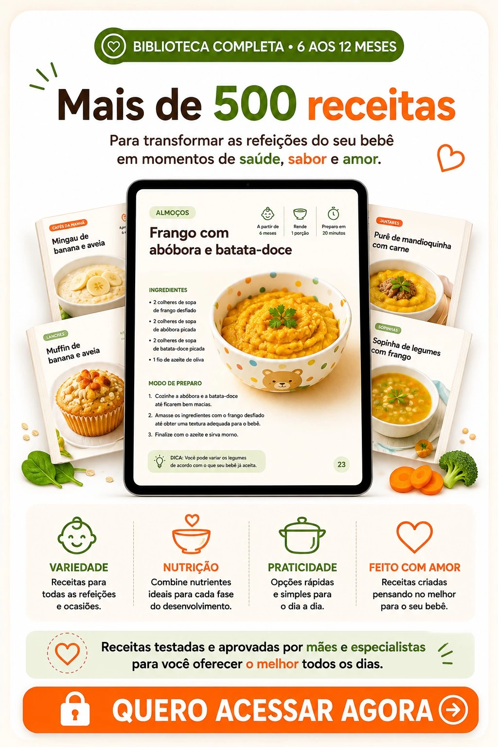 Mais de 500 receitas variadas