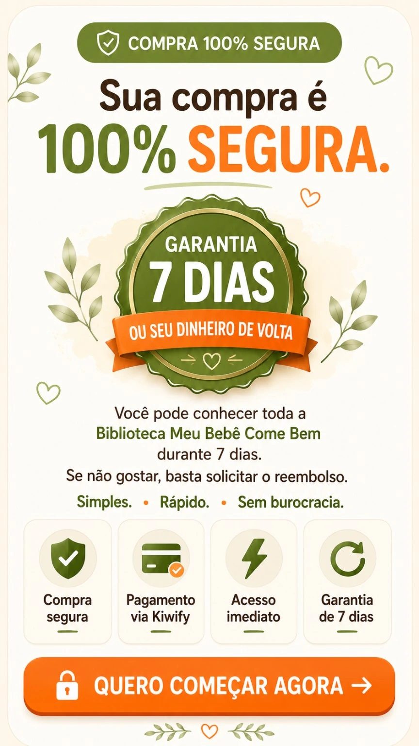Compra segura com garantia de 7 dias